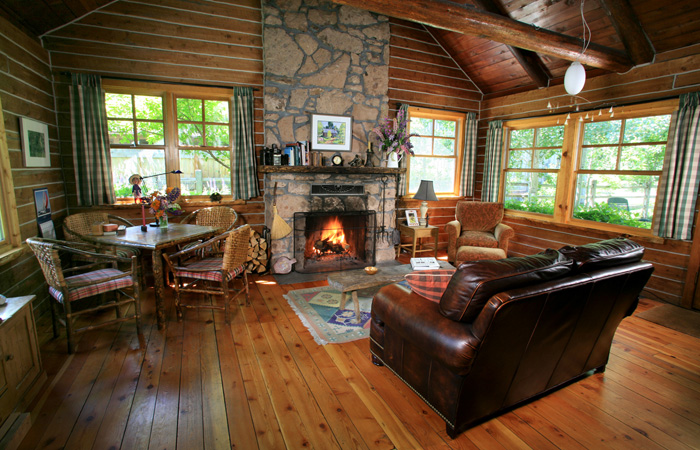 Ketchum Log Cabin Kitchen